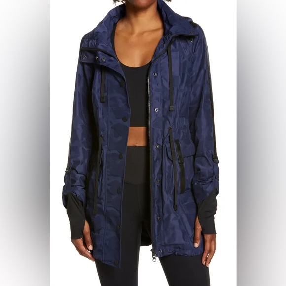 Blanc Noir Camo Hooded Anorak Jacket XS - Picture 2 of 12